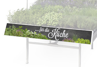 Tisch- oder Beetbanner - 0,43 mm Hart-PVC